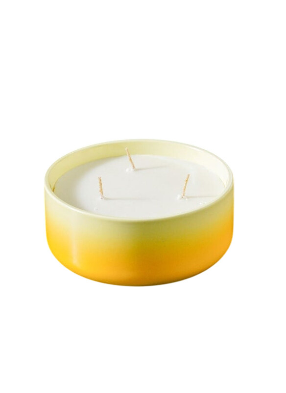 

Danube Home Amara Ceramic Candle Holders, Yellow