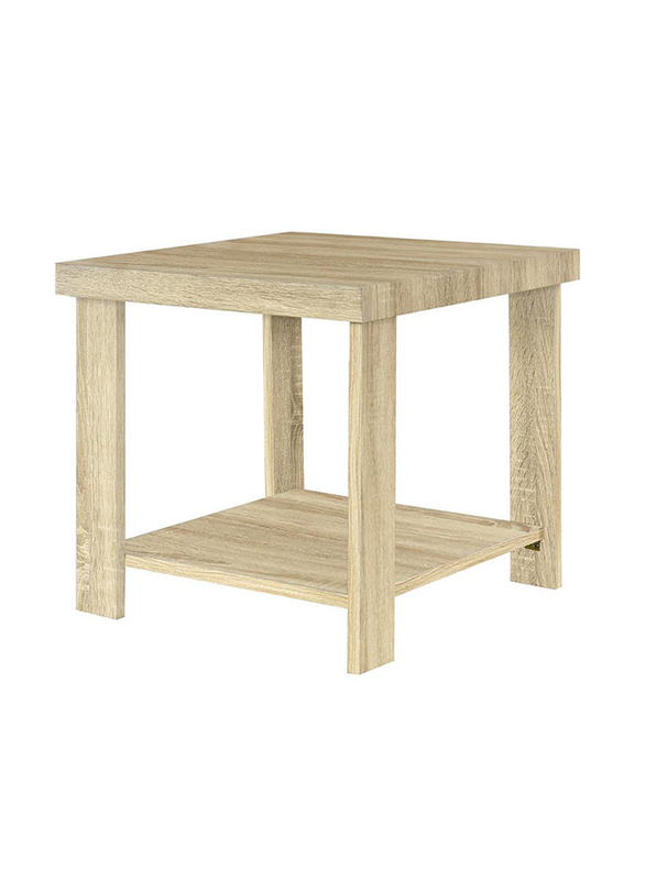 Danube Home Space Saving Square Cenon End Table, Oak