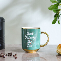 Danube Home 440ml Premium New Bone China Mug, Green