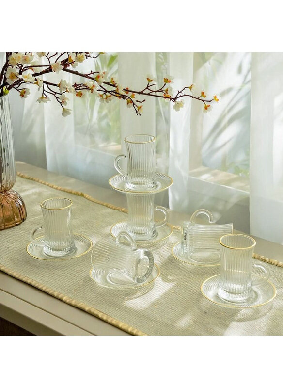 

Danube Home 12-Piece 100ml Jannat Istikan Set, Clear