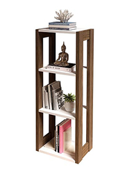 Danube Home Cairo Display Cabinet, Walnut/White