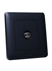 Milano Satellite Socket Mblk Piano Series, Black