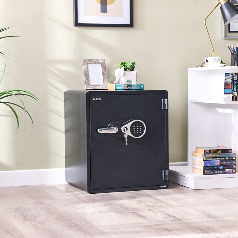

Milano Alif Fire Water and Magnet Proof Safe, ART-SWF2420E, Black