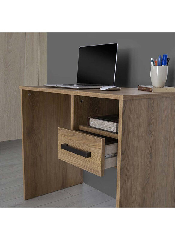 

Danube Home Norden Study Desk with Drawers, African Walnut