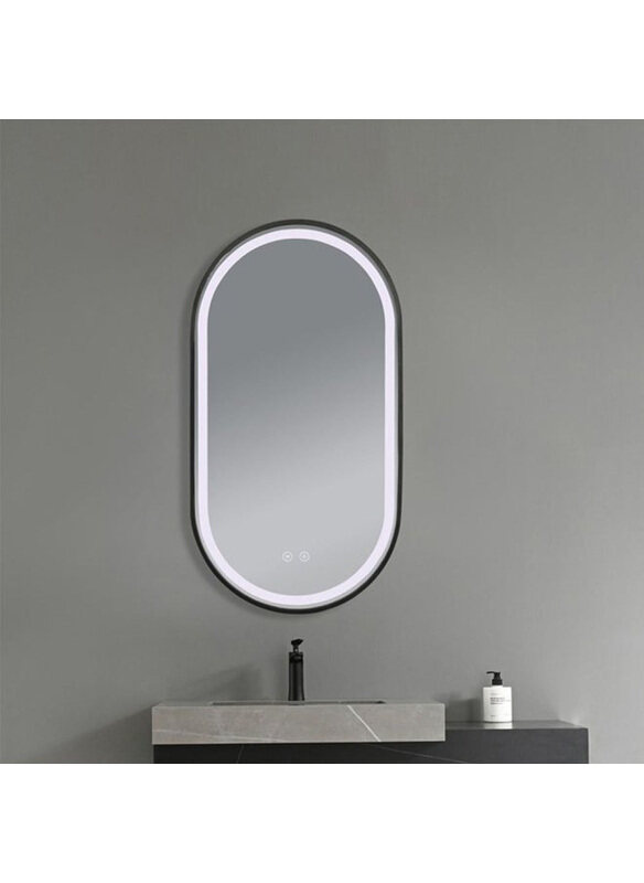 

Danube Home Milano LED Mirror with Anti Fog, Black
