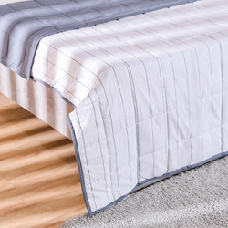 Danube Home Joy Cotton Quilted Bed Spread 100% Cotton Ultra Soft And Lightweight Modern Bed Cover, Queen, Grey