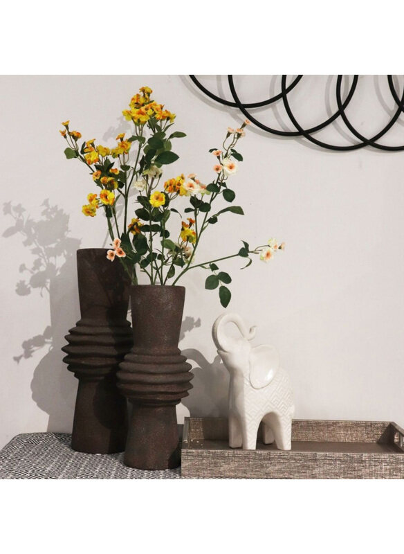 

Danube Home Celesta Rustic Vase, Brown