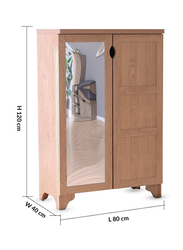 Danube Home Hudson Shoe Cabinet, Beige Oak