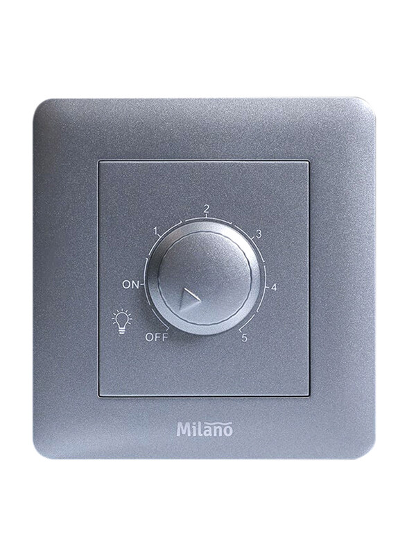 Milano Light Dimmer Switches, 630W, Silver