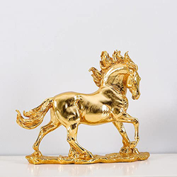 Danube Home Lori Single Horse Figurine, Gold