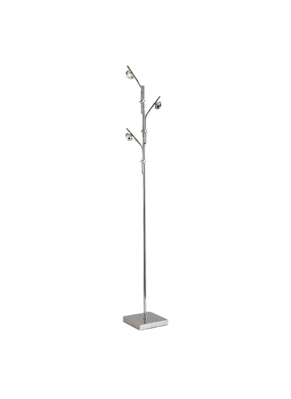 

Danube Home Hampton Metal Floor Lamp, 20 x H 160, LED, Grey/Black
