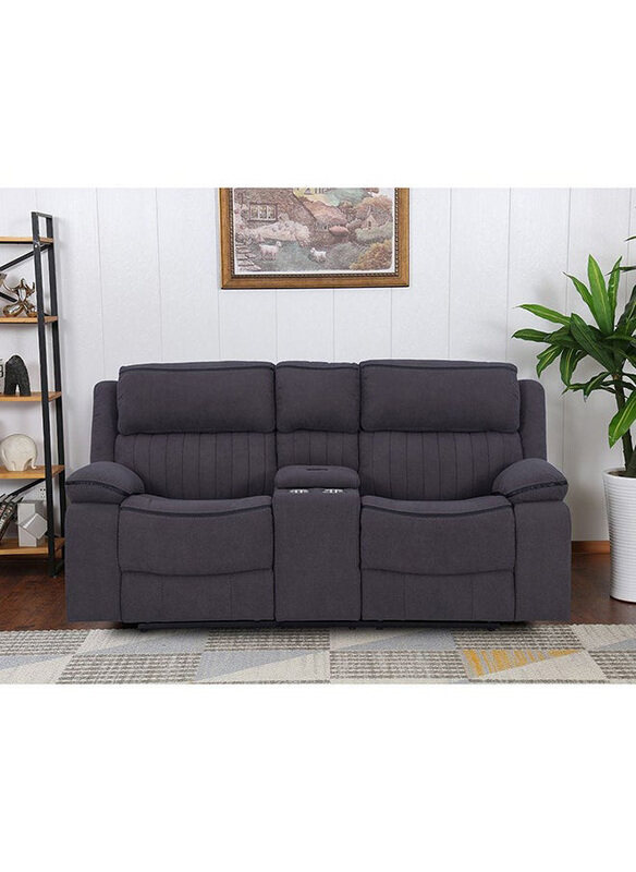 

Danube Home Illumi 2 Seater Motion Recliner Chair, Smoke Grey
