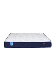 Danube Home Gel Pocket Spring & Memory Foam Mattress, White/Dark Blue