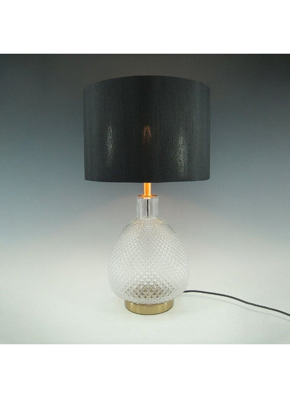 

Danube Home Hampton Table Lamp Metal, 30 x 52cm, Clear