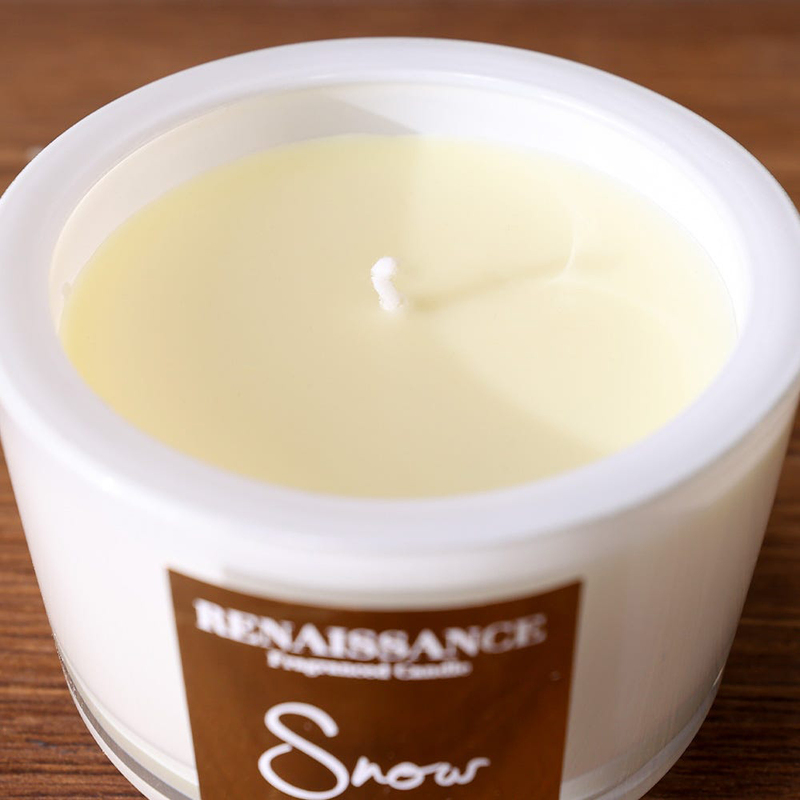 Danube Home Renaissance Scented Candle, White Jar, Snow, 9.5 x 9.5 x 10 cm, 170 gm, White