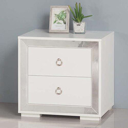 Danube Home Ezekiel Night Stand, White