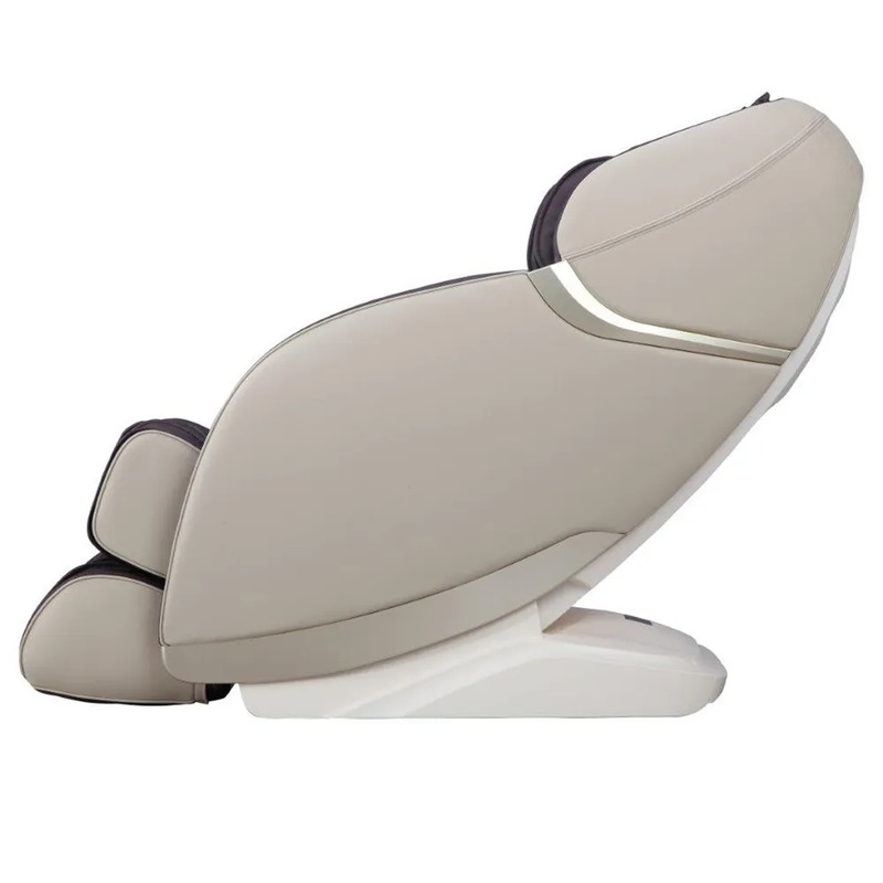 Danube Home Cimarro Leather Massage Chair, Beige/ Brown
