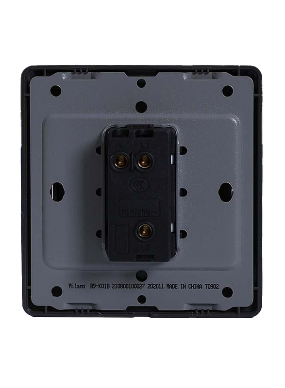 Danube Home Milano 16A 1 Gang 2 Way Switch, Silver