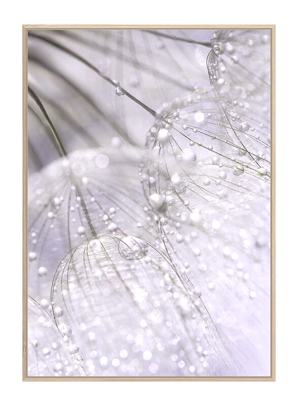 

Danube Home Kellan Rain Drop Natural Wall Art Decorations, 83x123cm, White