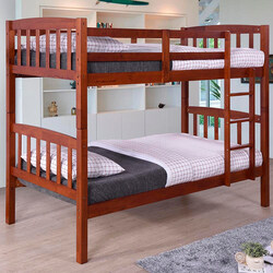 Danube Home Henry Double Decker Bed, Brown