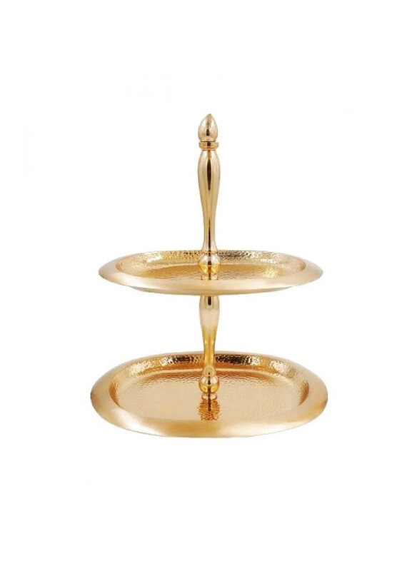 

Avalon 2 Tier Rectangle Cake Stand, Gold