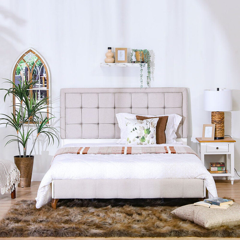 

Danube Home Gordion Queen Bed, Cream