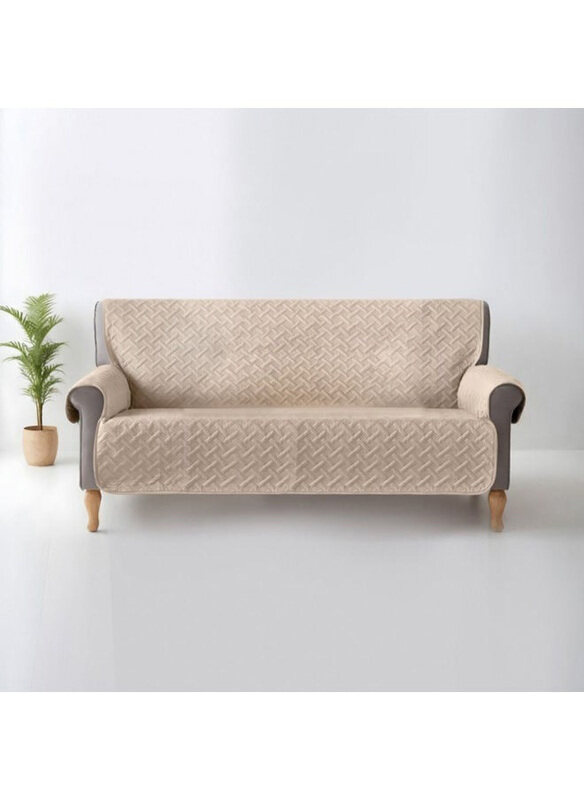 

Danube Home Ultra Sonic Sofa Protector for 3 Seater, Beige