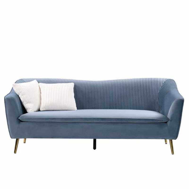 

Danube Home Agnes 3 Seater Fabric Sofa, Sky Blue