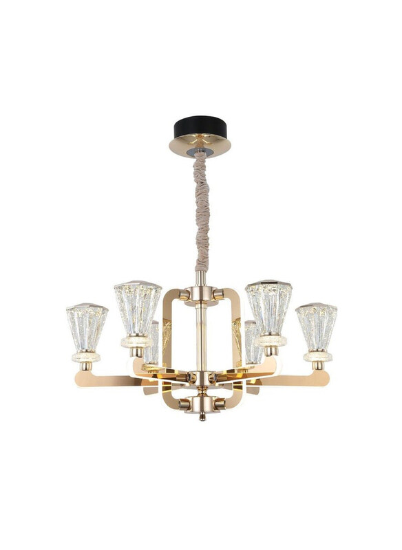 

Danube Home Tamara Neon 6- Light Chandelier, Multicolour