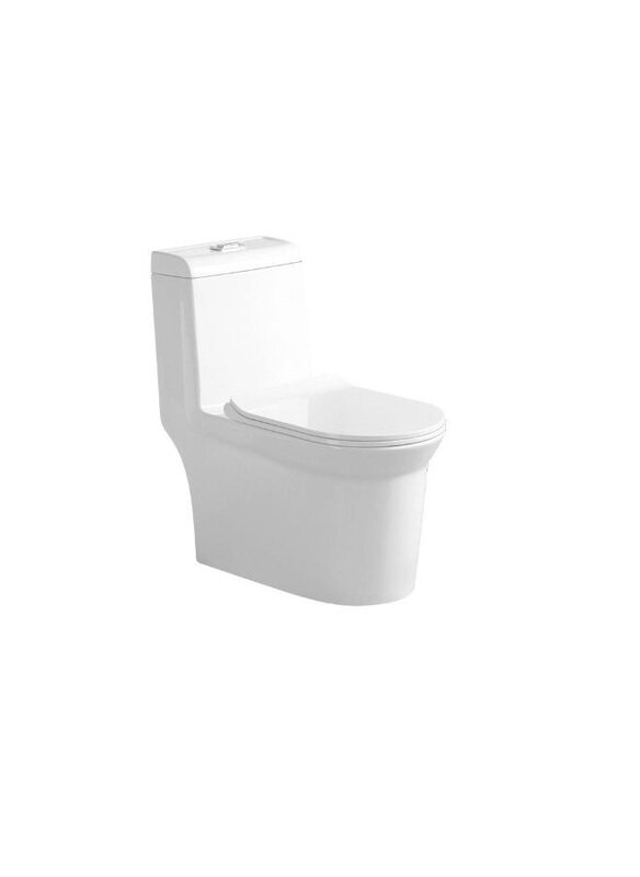

Danube Home Flash 1 Pieces Floor Mounted Dual Flush Mechanism, White