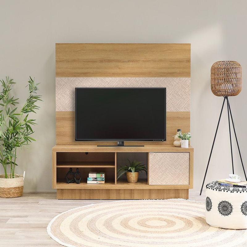 Danube Home Galo TV Cabinet For Up To 65 Inches TV, Brown