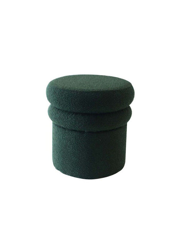 

Danube Home Thawin Fabric Pouf Multi Functional Ottoman Chair, Green