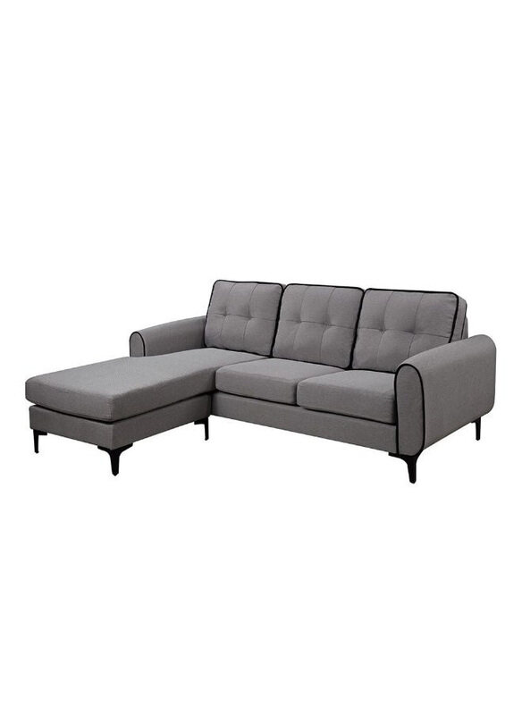 

Danube Home Melba Fabric Corner Sofa, Grey