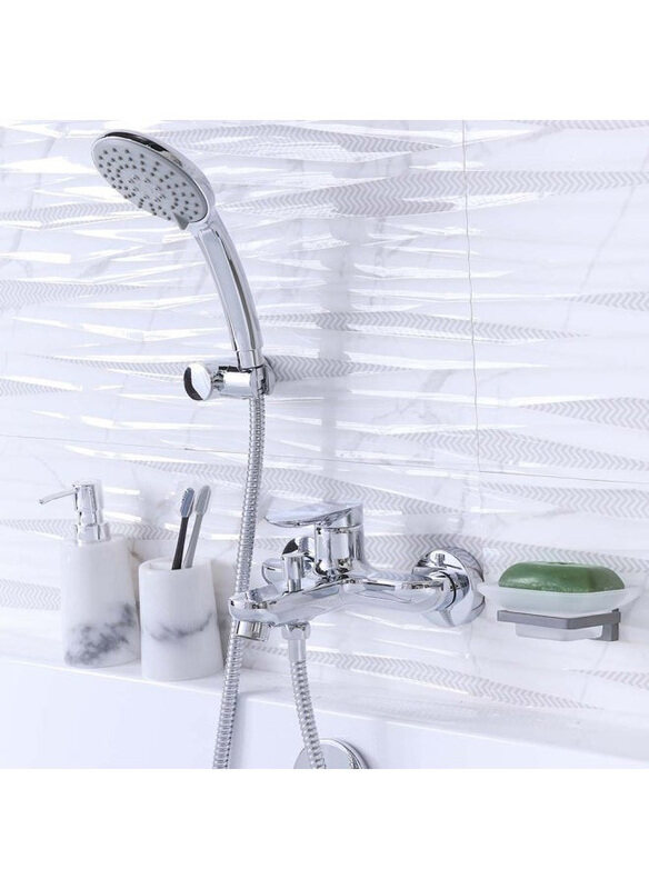 

Danube Home Vifa Bath Shower Mixer Tap with Hand Shower, Chrome