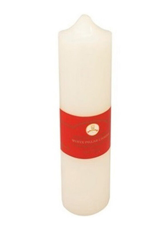 

Danube Home Grace Pillar Candle, 5 x 20 cm, White