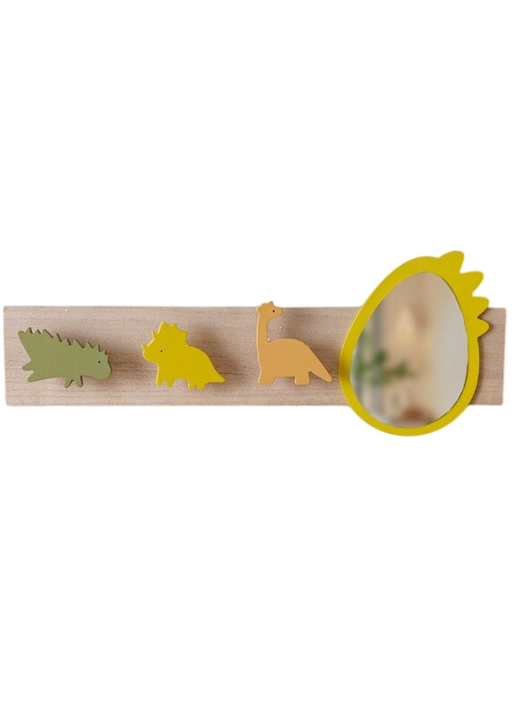 

Danube Home Meow Mdf Dino Hook & Mirror, Multicolour