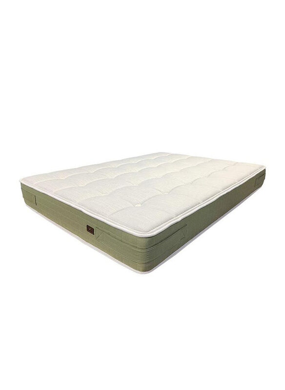 

Danube Home Charcoal Foam with Pocket Spring Mattress, Queen, White