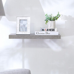 Danube Home Allano Floating Shelf, 60 x 23.5 x 4.3cm, Grey