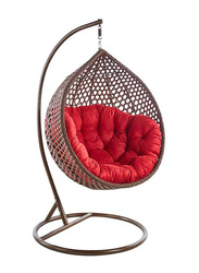 Danube Home Arabian Single Seater Hammock Swing Chair, Red