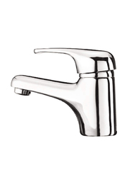 Danube Home Milano Queen Wash Basin Mixer with Pop Up Waste, 112 x 116mm, Silver