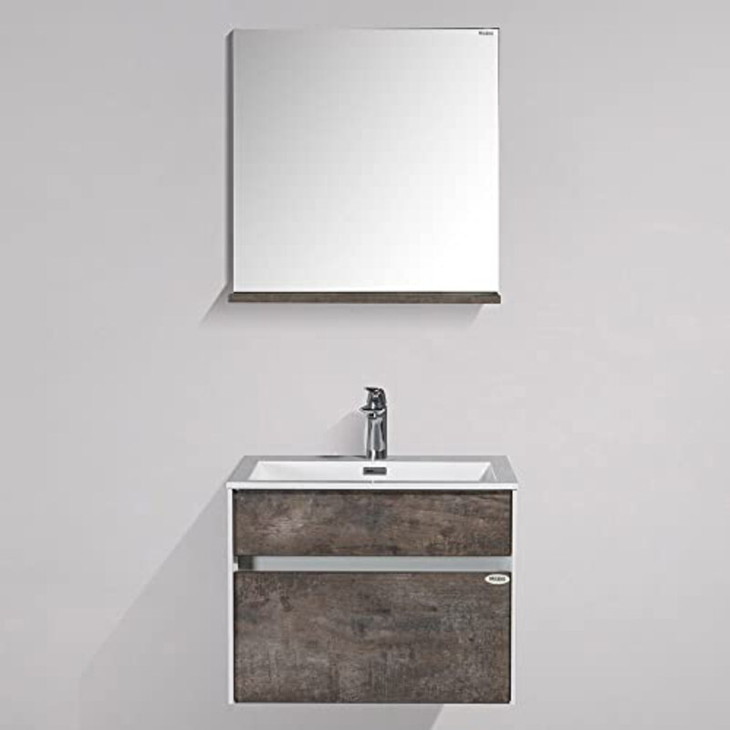 

Danube Home Milano Spring Vanity Set, 3 Pieces, Grey