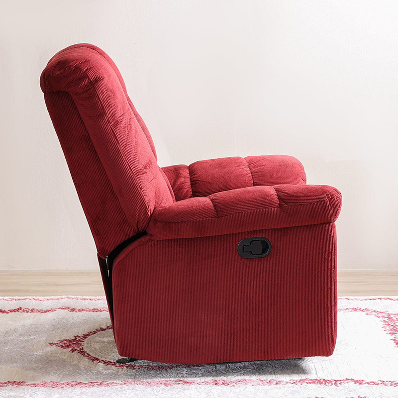 Danube Home V2 Simone 1 Seater Fabric Recliner Sofa, Red