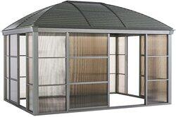 Danube Home New Montero Gazebo Aluminium Frame, Black