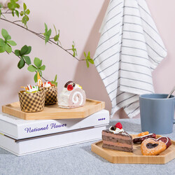 Danube Home Aaron Bamboo Tray, Clear