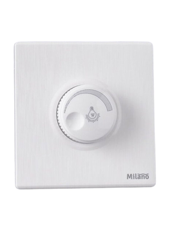 

Danube Home Milano LED Incandescent Light Dimmer Switch, 500W, White