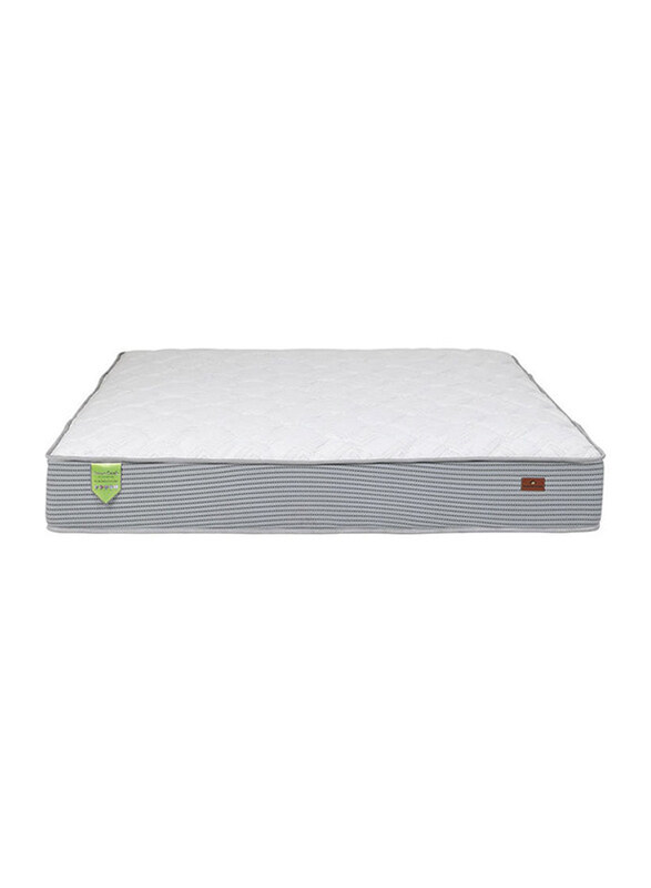 Danube Home Nature Pocket Spring And Latex Mattress, White/Grey