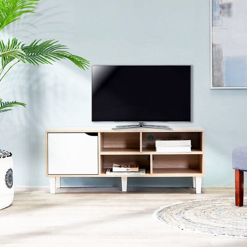 

Danube Home Elio TV Cabinet For Up To 32 Inches TV, Sonoma Oak/White