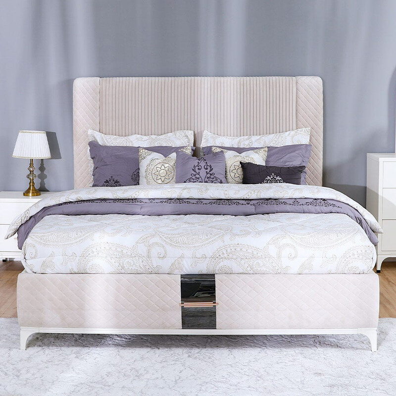 Danube Home Aloha King Bed, White