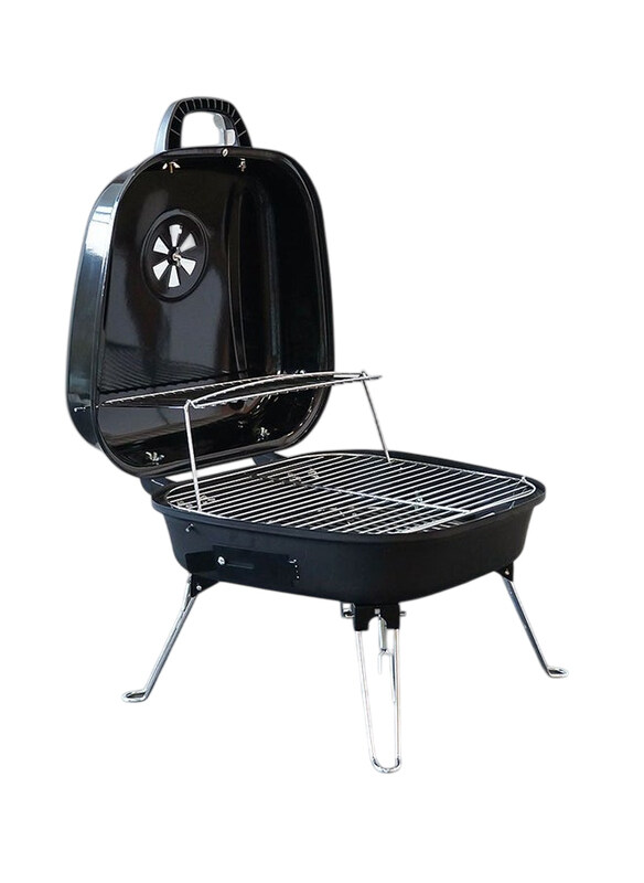 

Danube Home Inferno Stainless Steel Compact Barbecue Grill Kit Set, Black