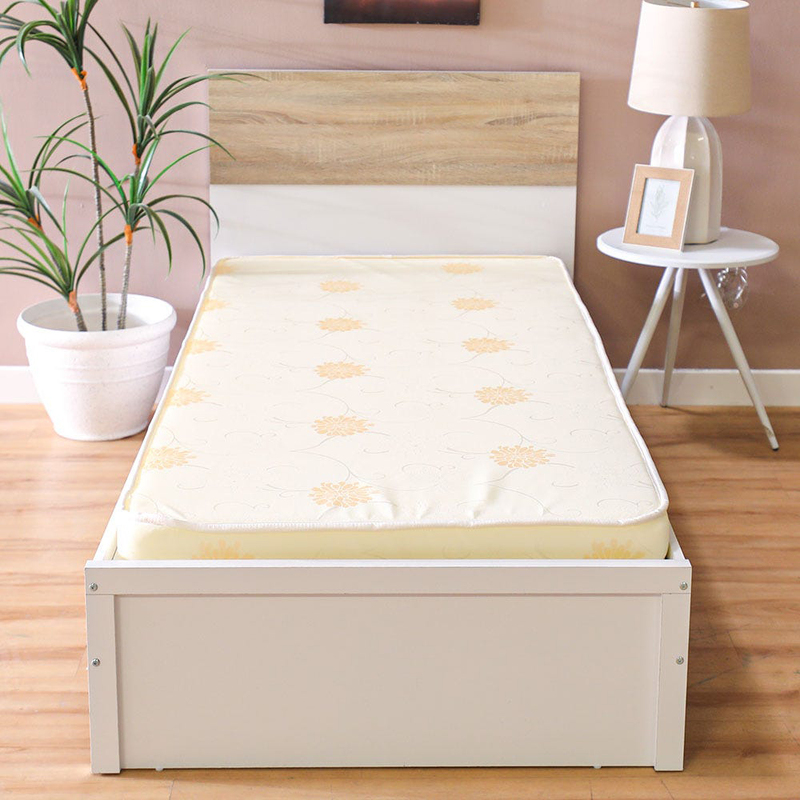 Danube Home Comfy Foam American Quilted Mattress, Single, White